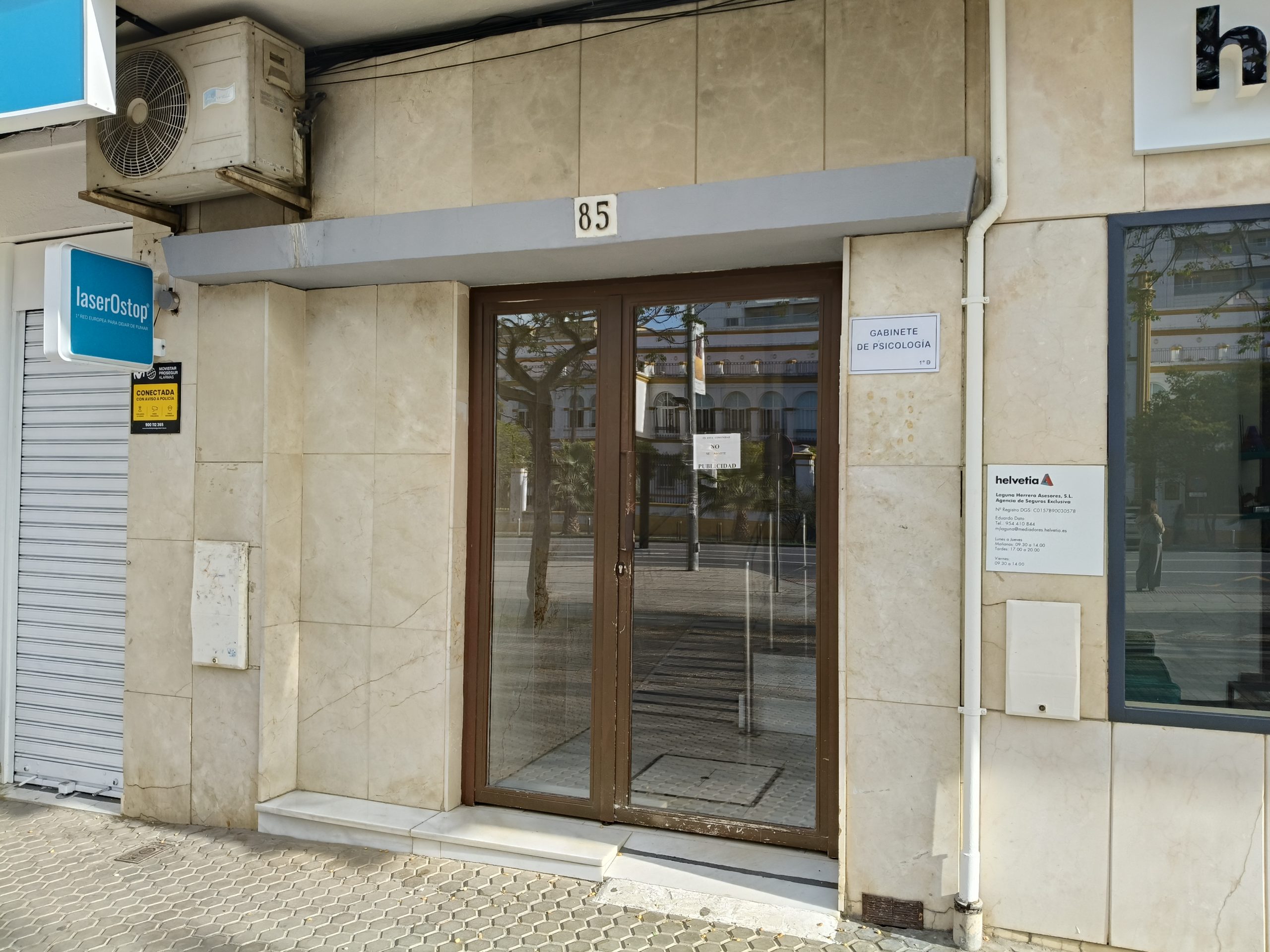 Terapia presencial en Sevilla, en Av. Eduardo Dato 85 1ºB, Sevilla, todos los martes mañana y tarde